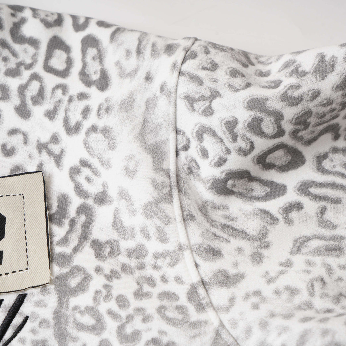 Madxmarx Leopard Print Zip-Up Hoodie