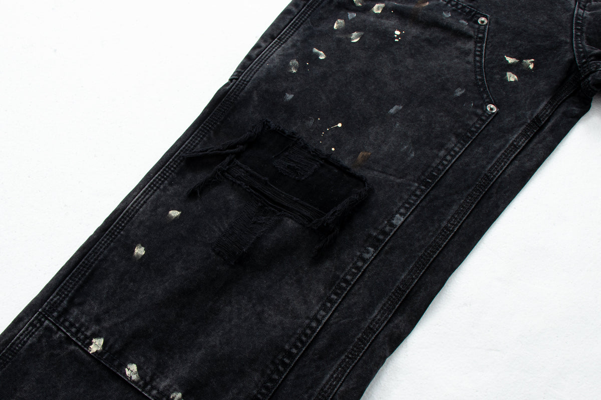 Pantalon de travail en jean vieilli Madxmarx