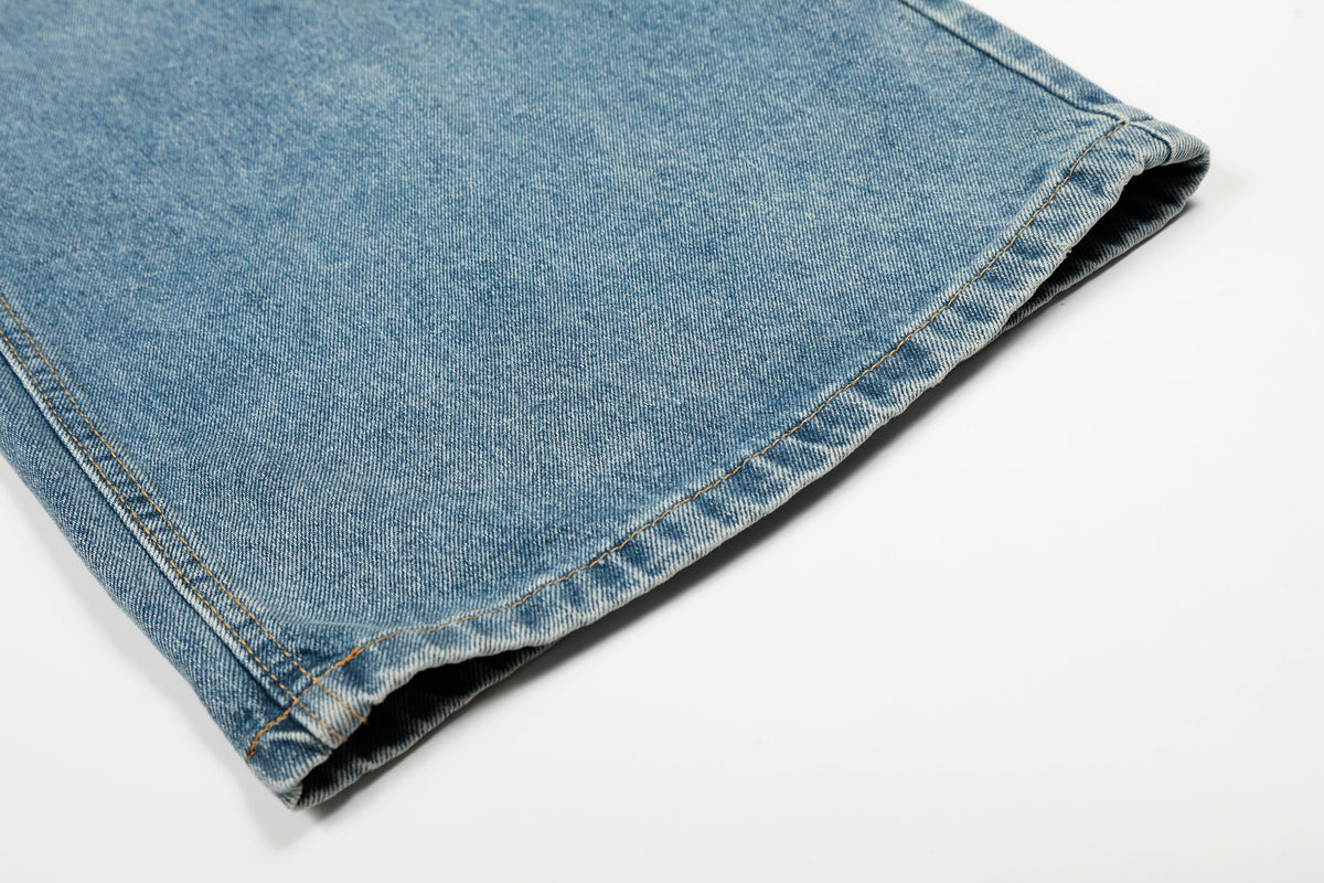 Pantalon large en jean à taille asymétrique Madxmarx