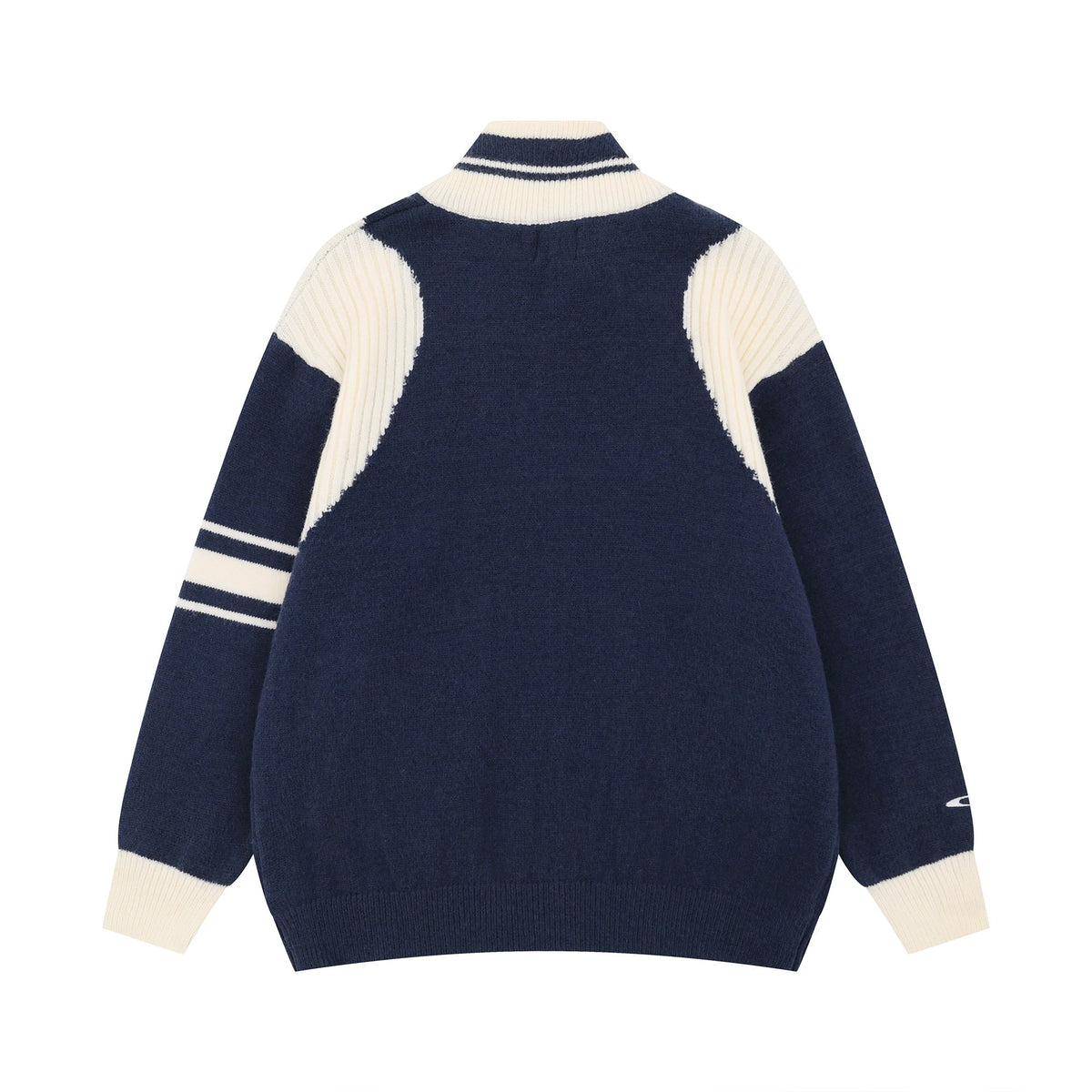 Madxmarx Gather Varsity Knit Zip Jacket
