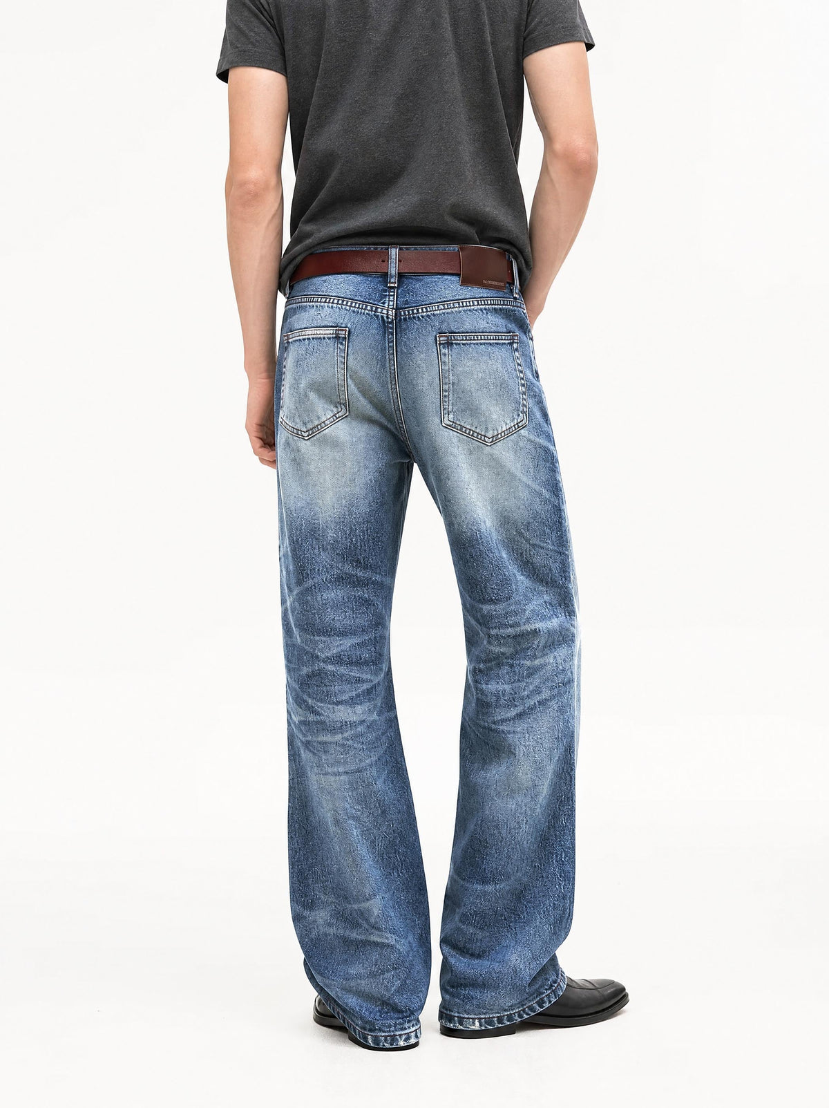 Madxmarx Washed Distressed Baggy Jeans