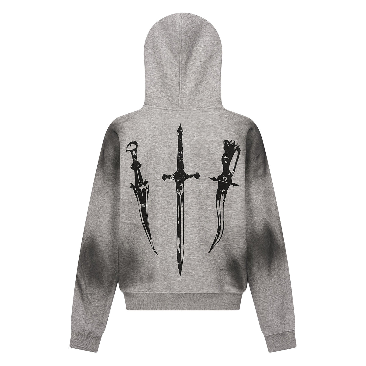 Madxmarx Gothic Fur-Trim Zip-Up Hoodie