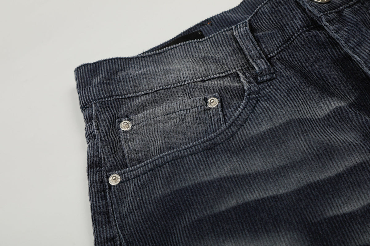 Madxmarx Washed Corduroy Wide-Leg Pants