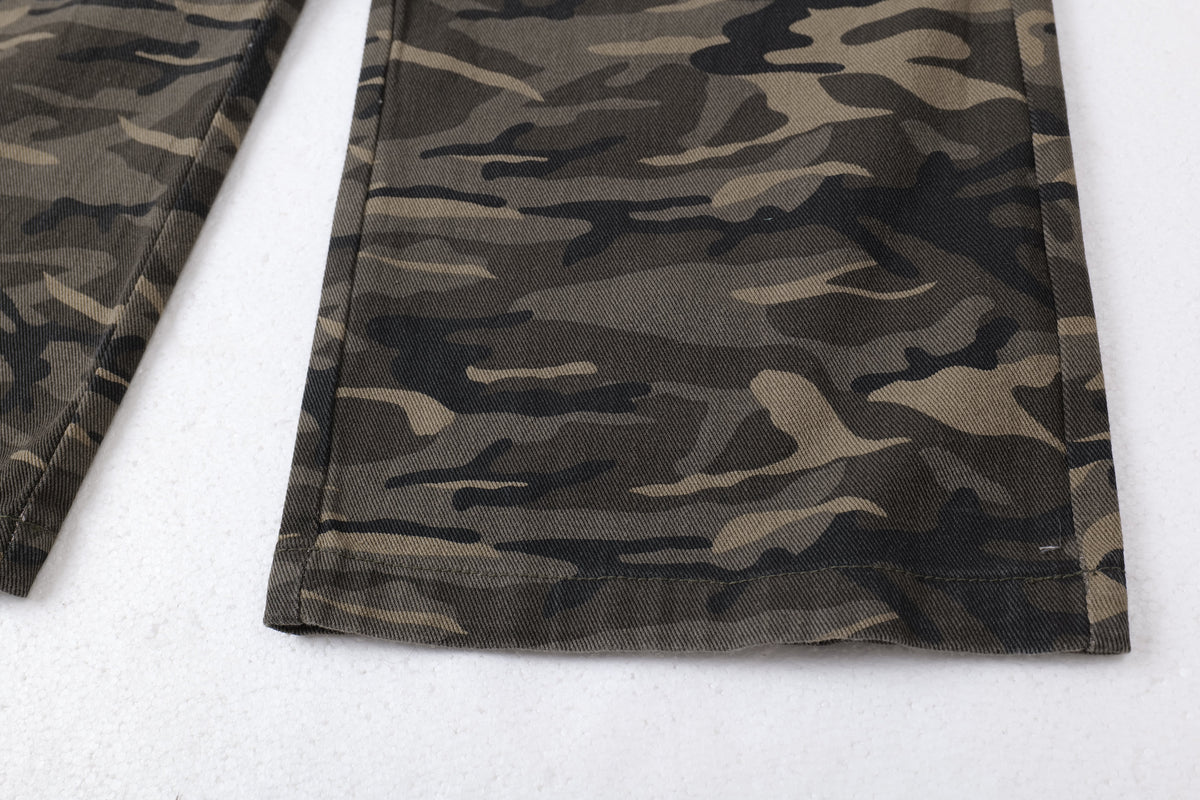 Calça Cargo Multibolsos Camuflada Madxmarx
