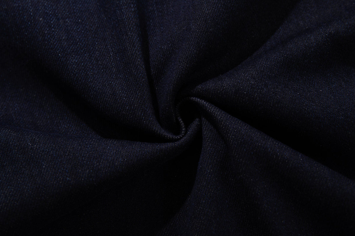 Madxmarx Leather-Patch Wide-Leg Denim
