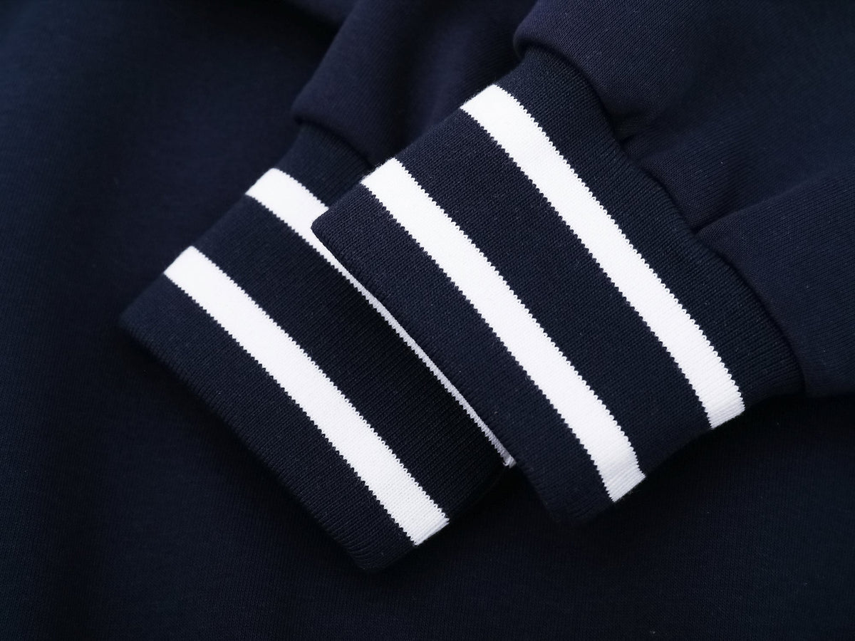 Madxmarx Varsity Zip Mockneck Sweatshirt