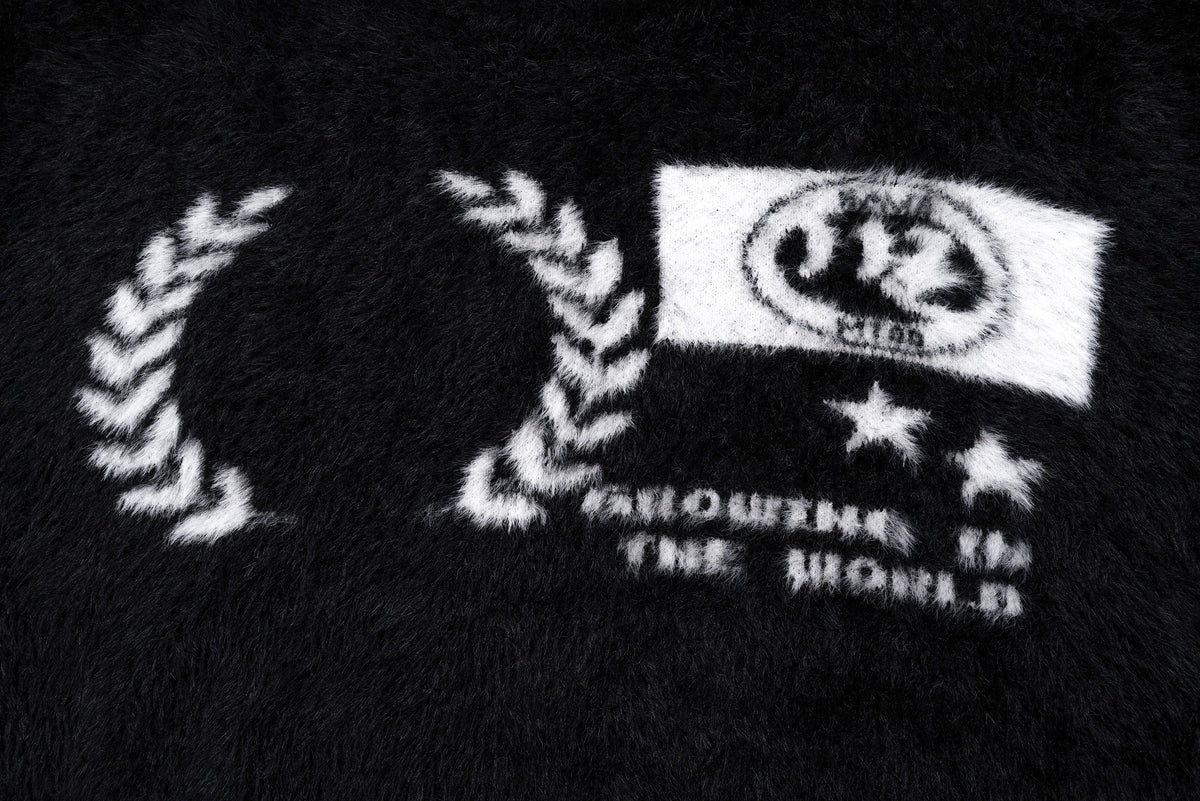 Madxmarx Fluffy Crest Knit Sweater