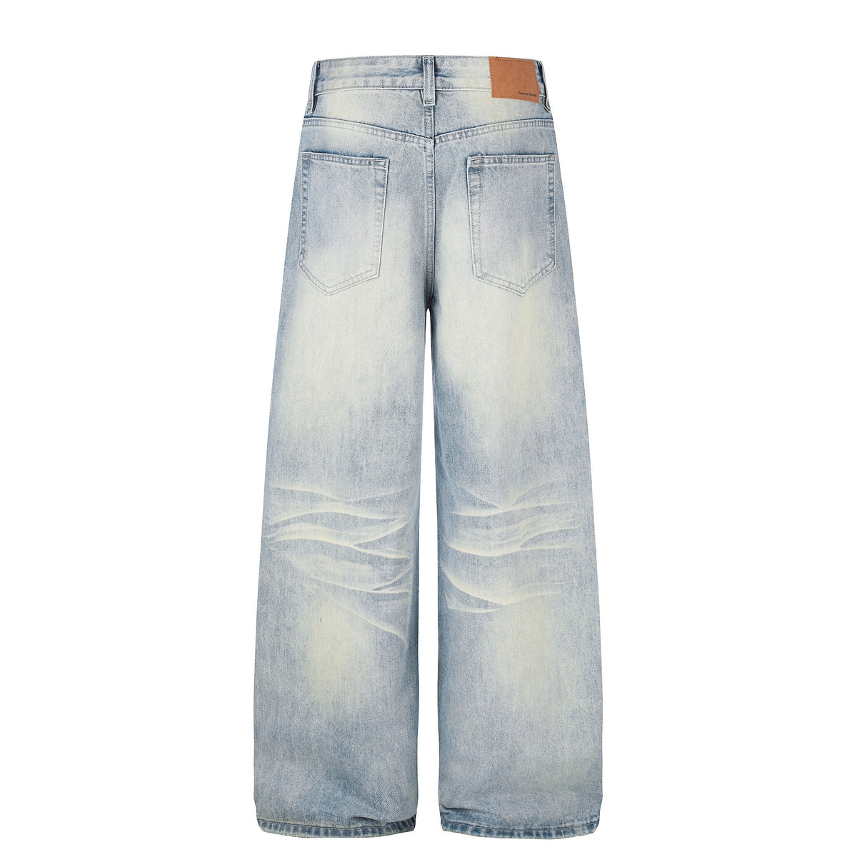 Madxmarx Vintage Washed Wide-Leg Jeans