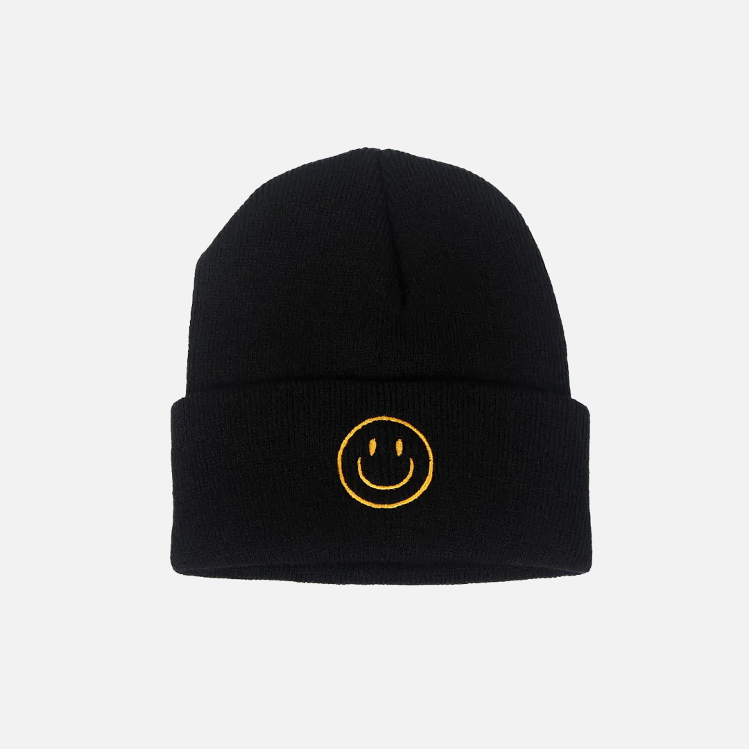 Embroidered Smile Face Cap