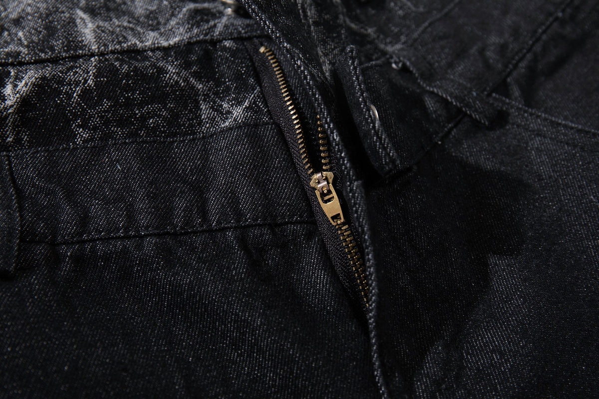 Pantalon large à empiècement craquelé Madxmarx