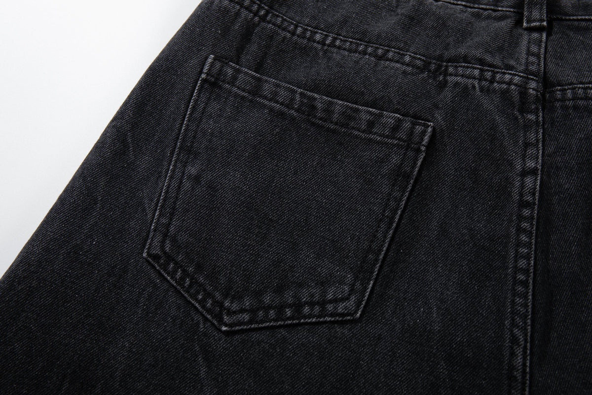 Madxmarx Gradient Washed Wide-Leg Jeans