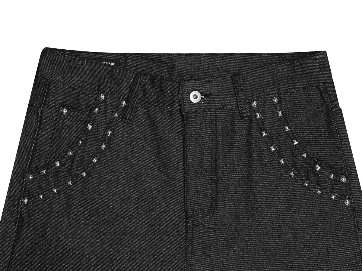 Madxmarx Studded Flared Jeans