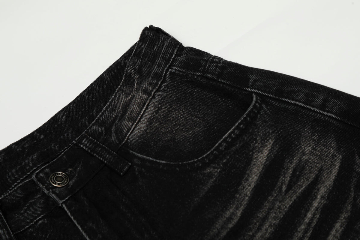 Madxmarx Vintage Whisker Wash Balloon Wide-Leg Jeans