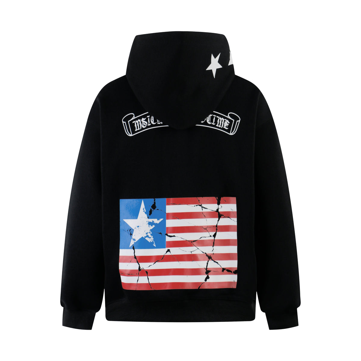 Madxmarx Camo Flag Zip-Up Hoodie