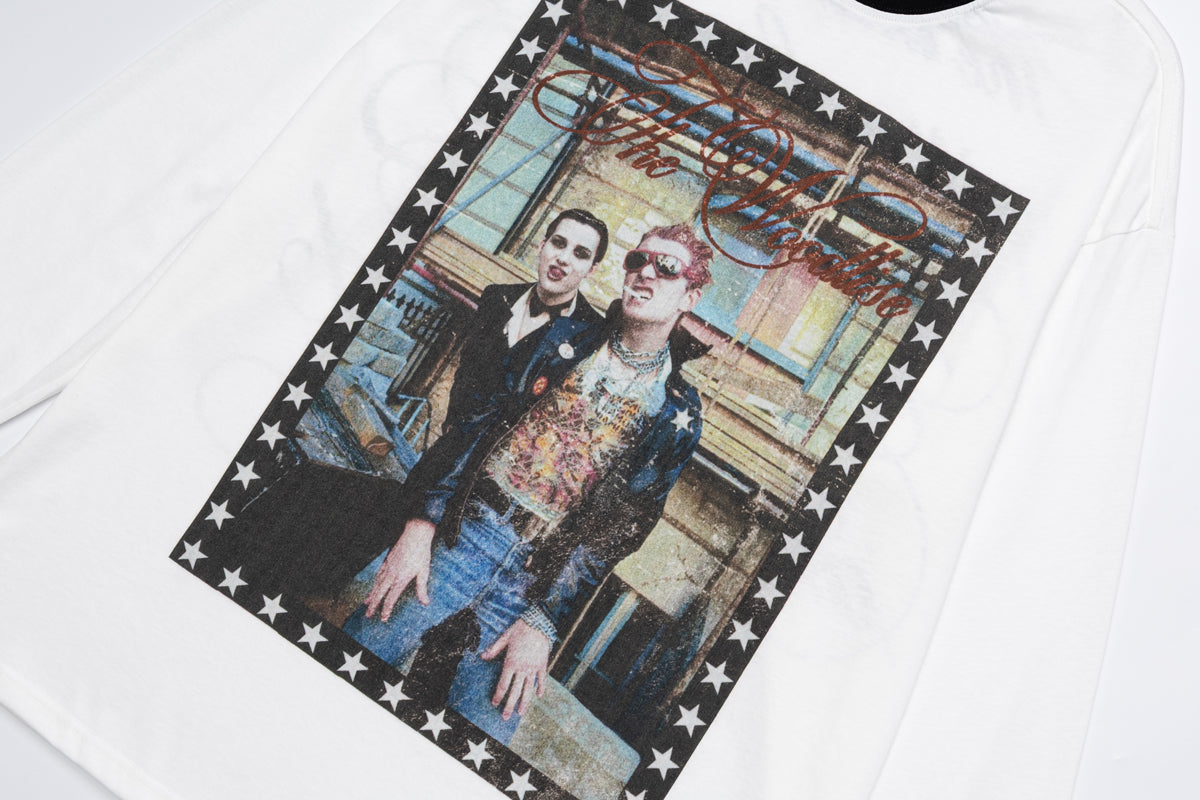 Madxmarx Vintage Photo Graphic Long Sleeve Tee