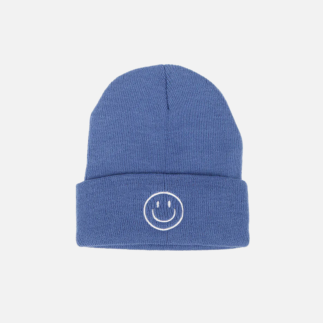 Embroidered Smile Face Cap