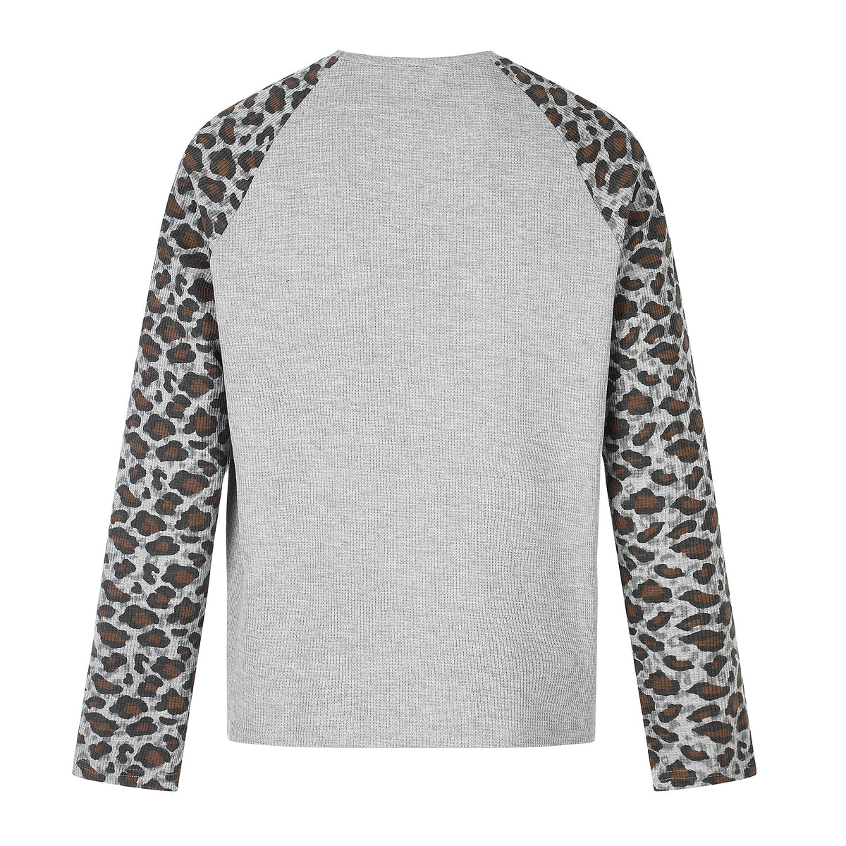 Madxmarx Leopard Raglan Long Sleeve Tee