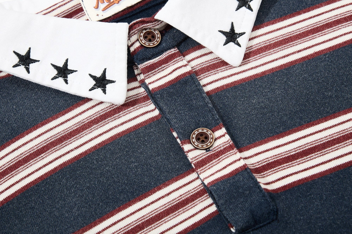 Madxmarx “Vintage Stripe Rugby Polo”