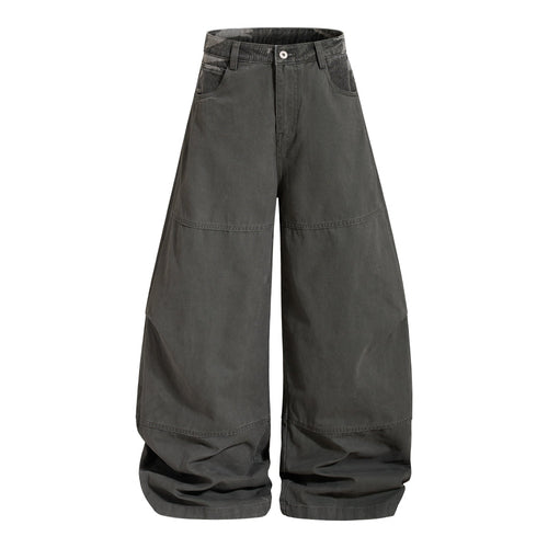 Madxmarx Balloon Wide-Leg Pants - S / Grey