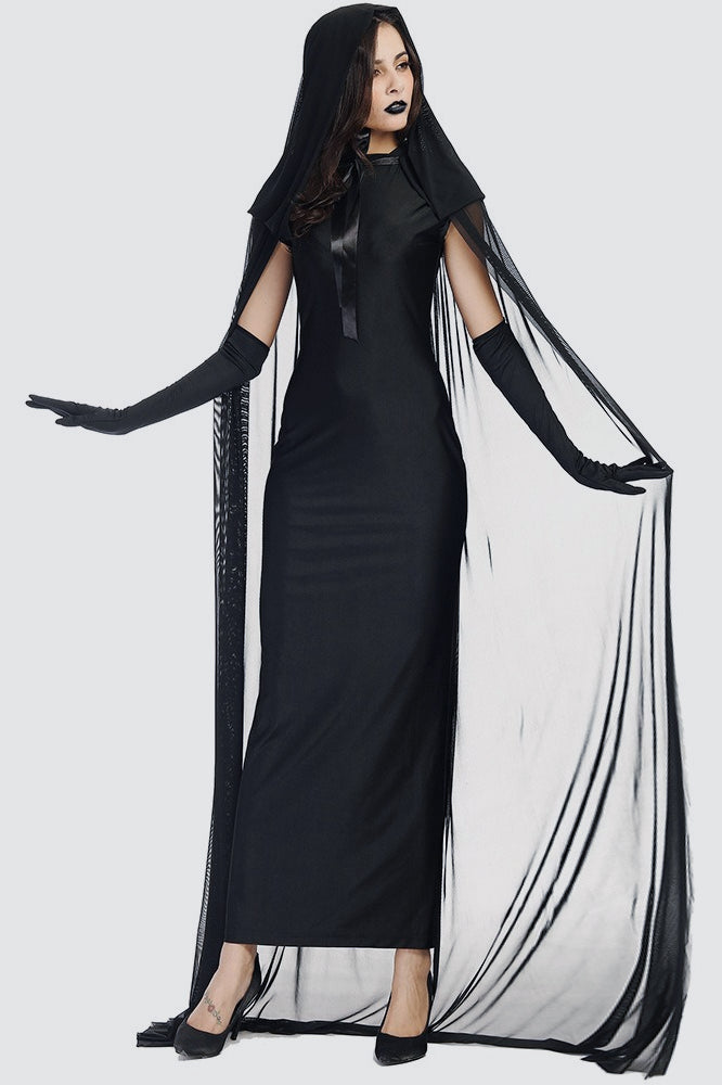 Vestido de fantasma vagabundo del alma negra de Halloween