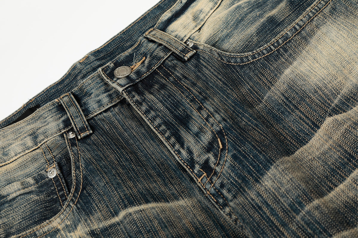 Pantalon en jean ample délavé vintage Madxmarx