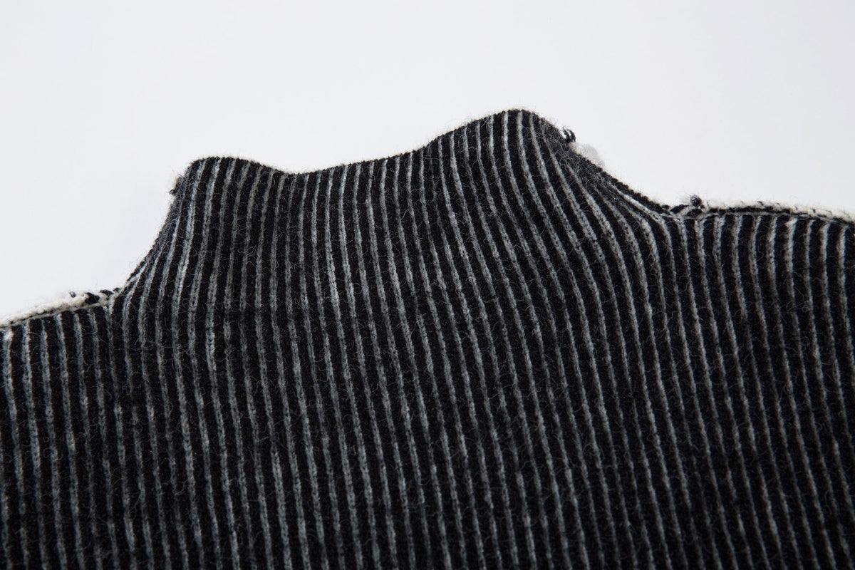 Madxmarx Lightning Ribbed Knit Sweater