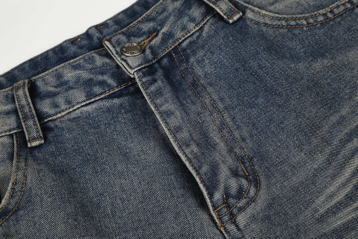 Madxmarx Distressed Wide-Leg Jeans