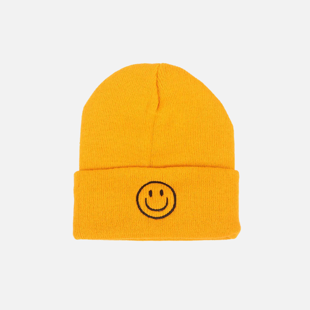 Embroidered Smile Face Cap