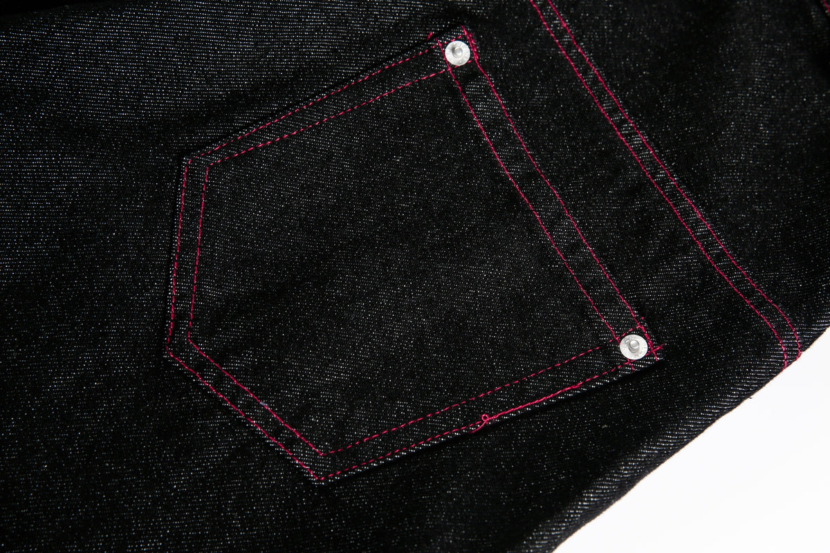 Madxmarx Red Stitch Barrel Denim Pants