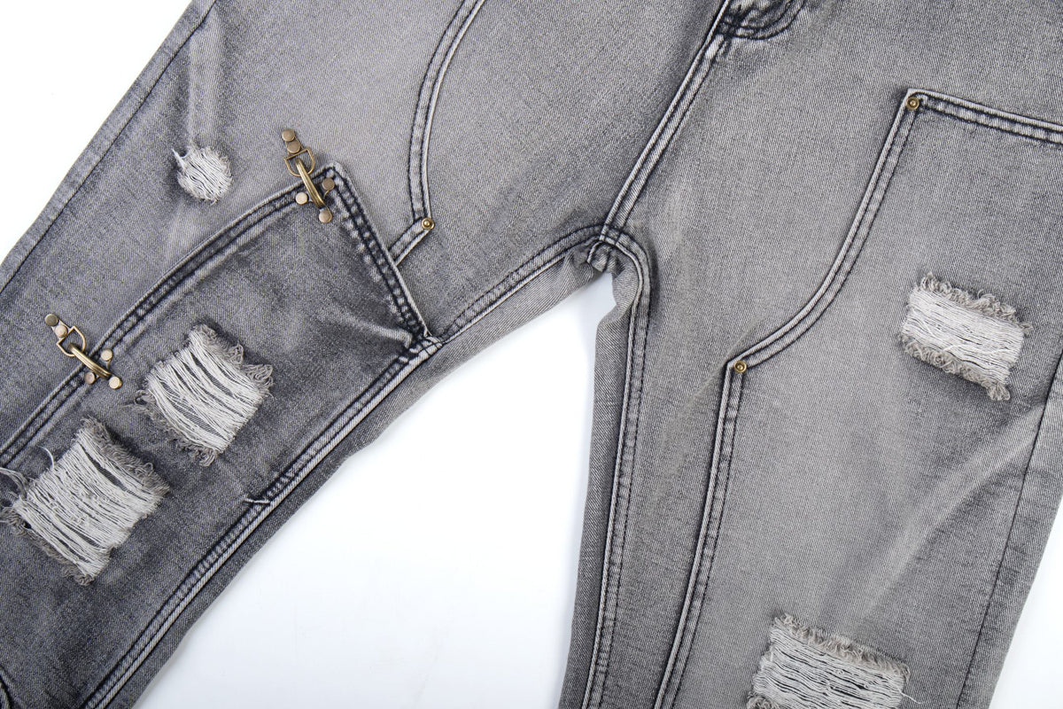 Madxmarx Distressed Flare Jeans