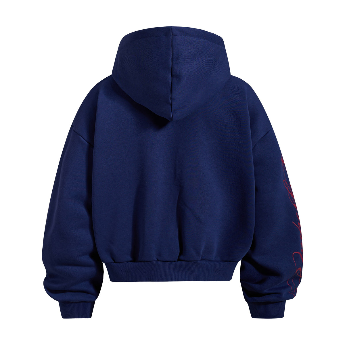 Madxmarx Script Sleeve Zip-Up Hoodie