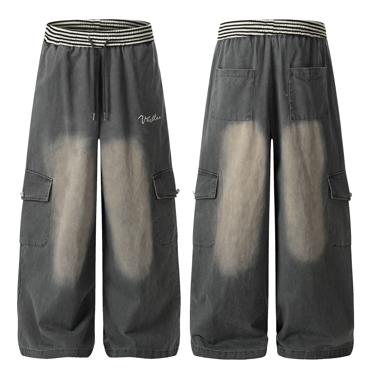Pantalon cargo large délavé Madxmarx