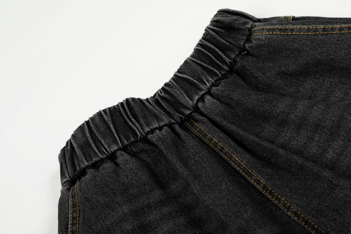 Pantalon en jean large « Star Flag » de Madxmarx