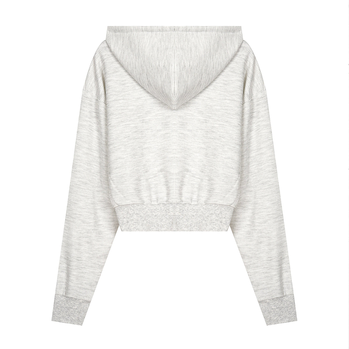 Madxmarx Studded Cross Cropped Zip Hoodie