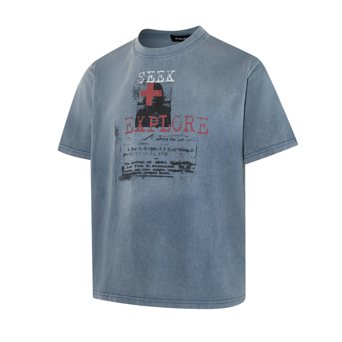 Madxmarx “Seek & Explore Washed Graphic Tee”