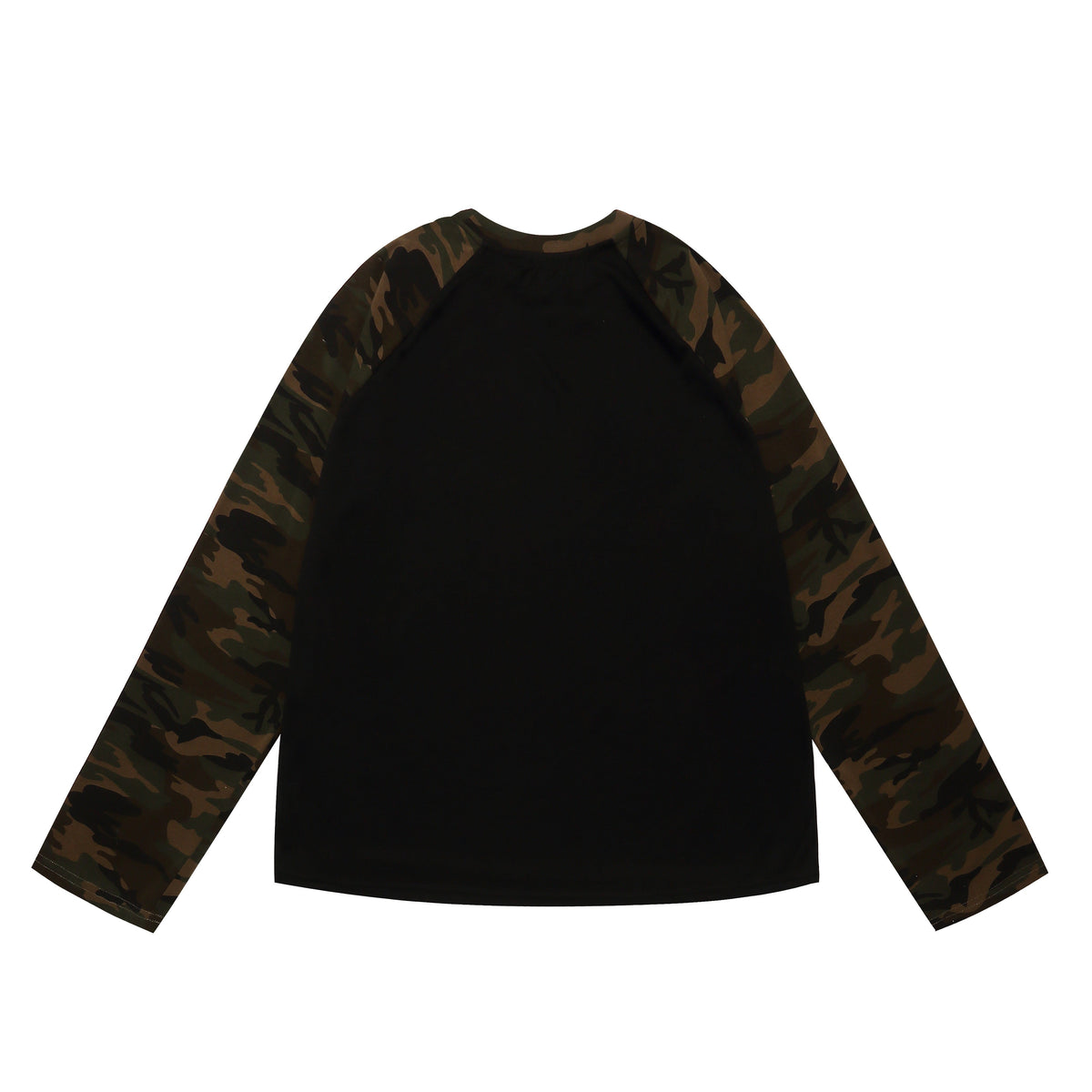 Madxmarx Camo Raglan Long Sleeve Tee