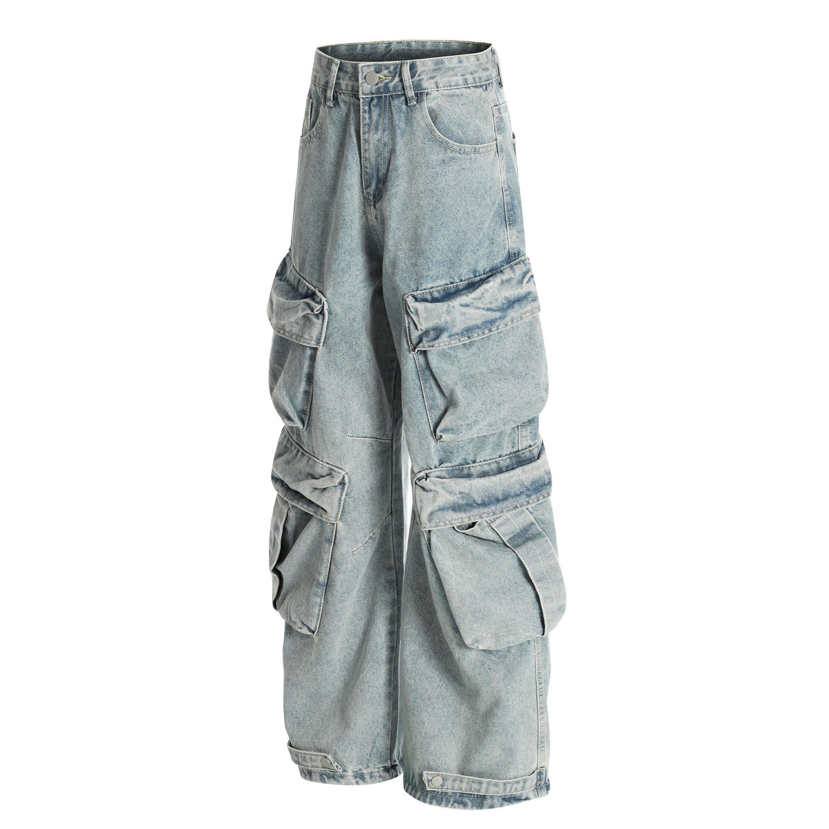 Madxmarx Multi-Layer Cargo Denim Pants