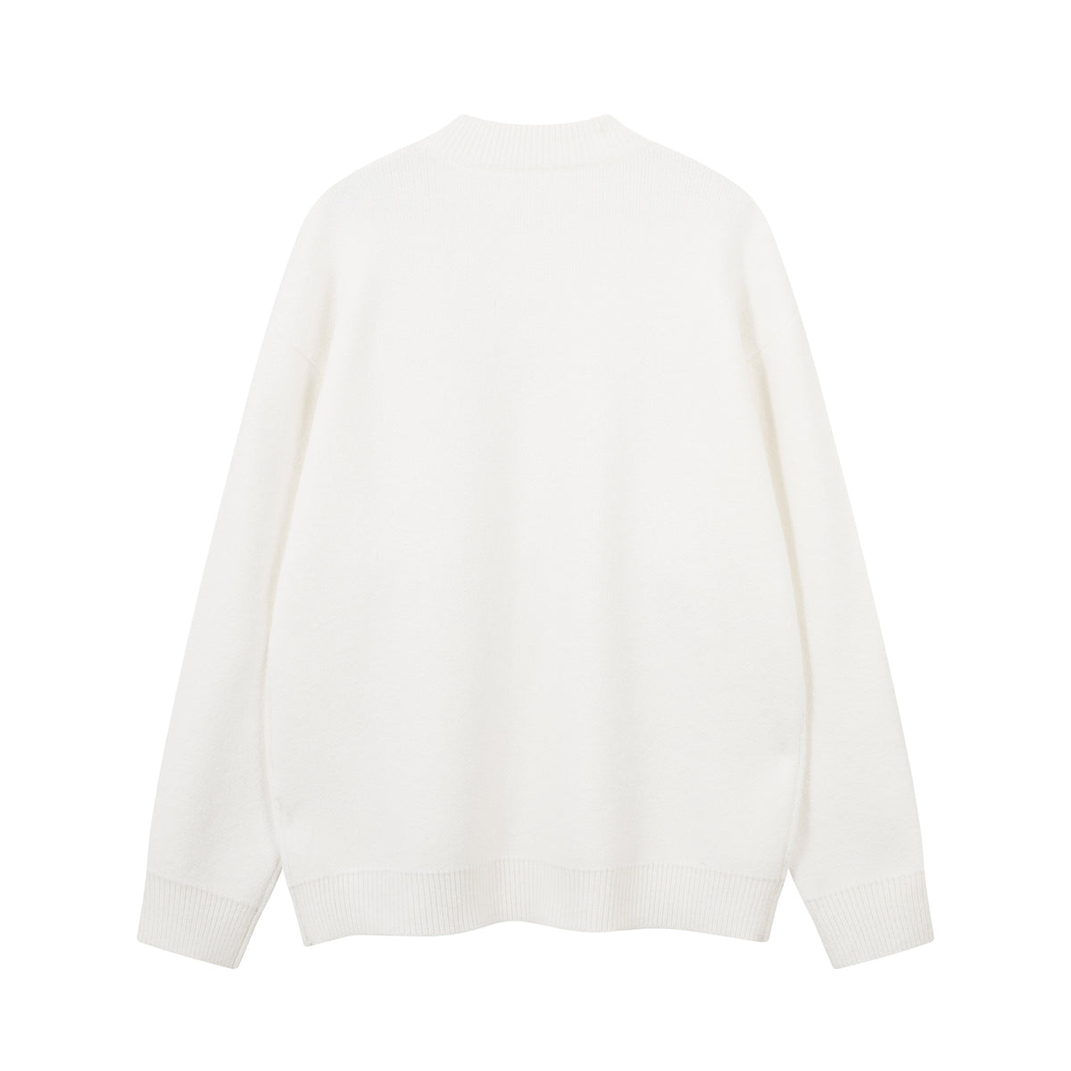 Madxmarx Furry Lettering Knit Sweater