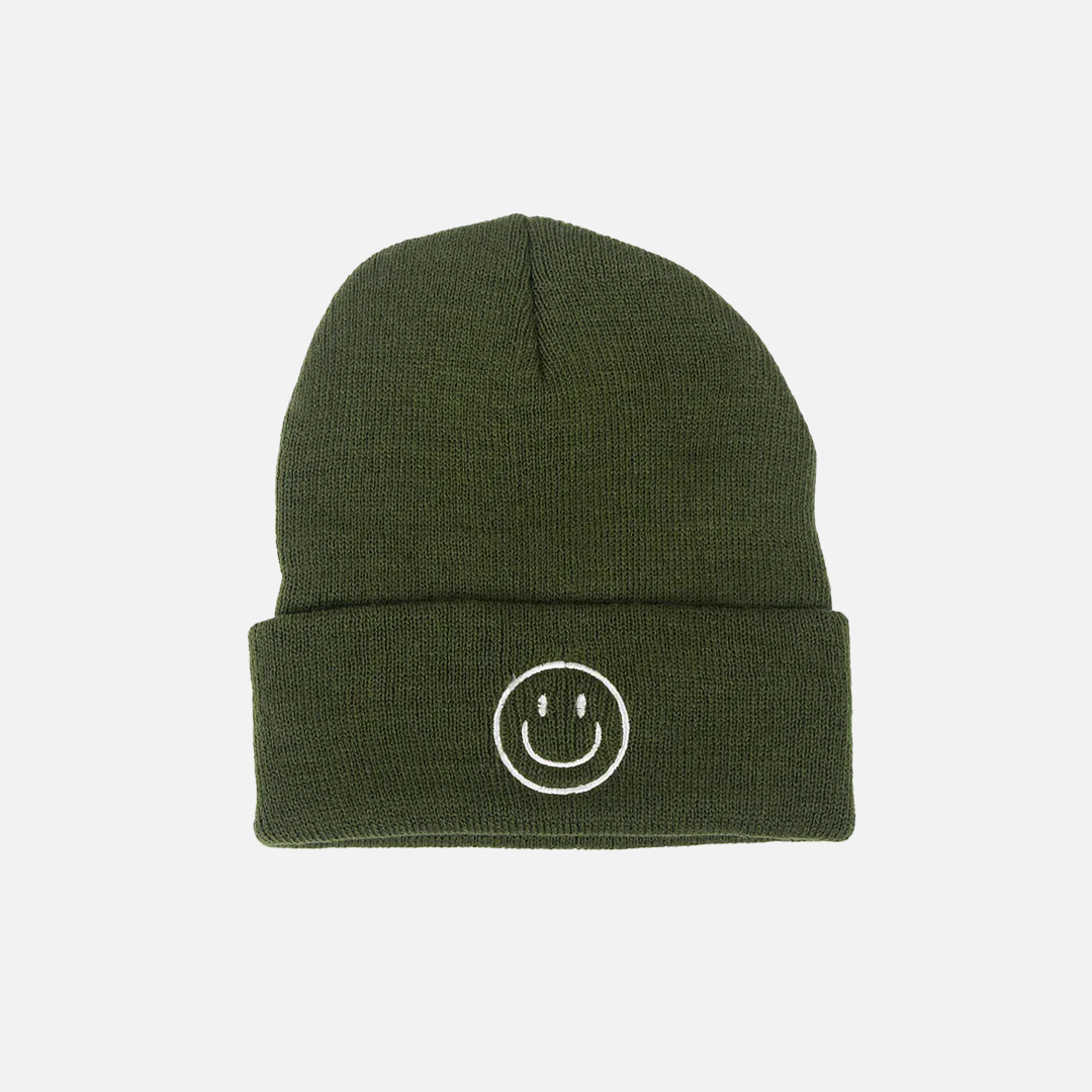 Embroidered Smile Face Cap