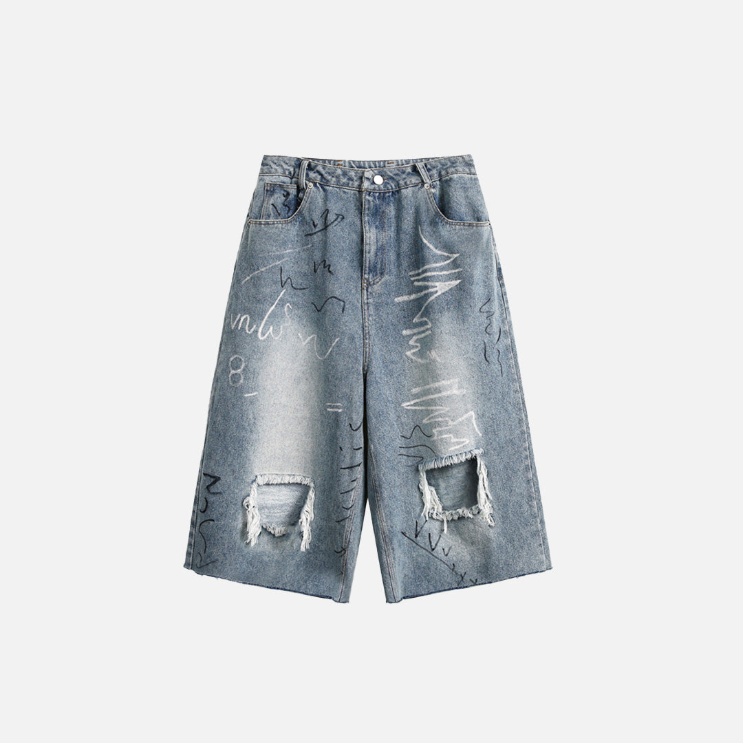 Short punk rétro de style américain vintage