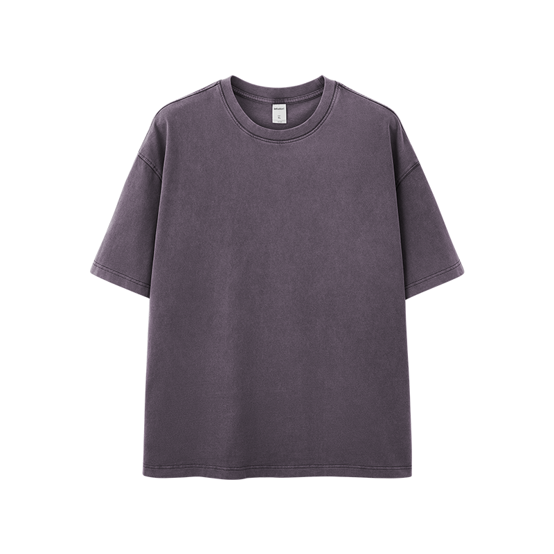 Camisetas lavadas de talla grande con efecto desgastado