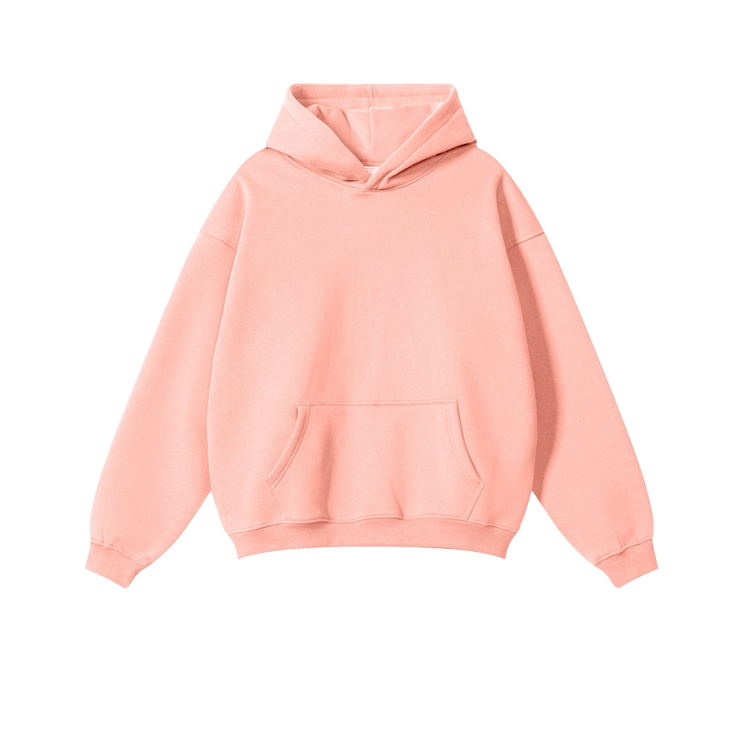 light pink hoodie