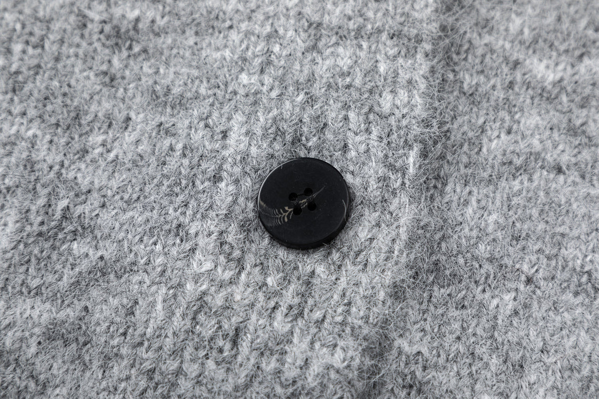 Madxmarx Minimal Wool Blend Knit Cardigan