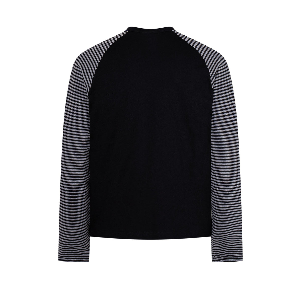 Madxmarx Rock Music Striped Raglan Long Sleeve Tee