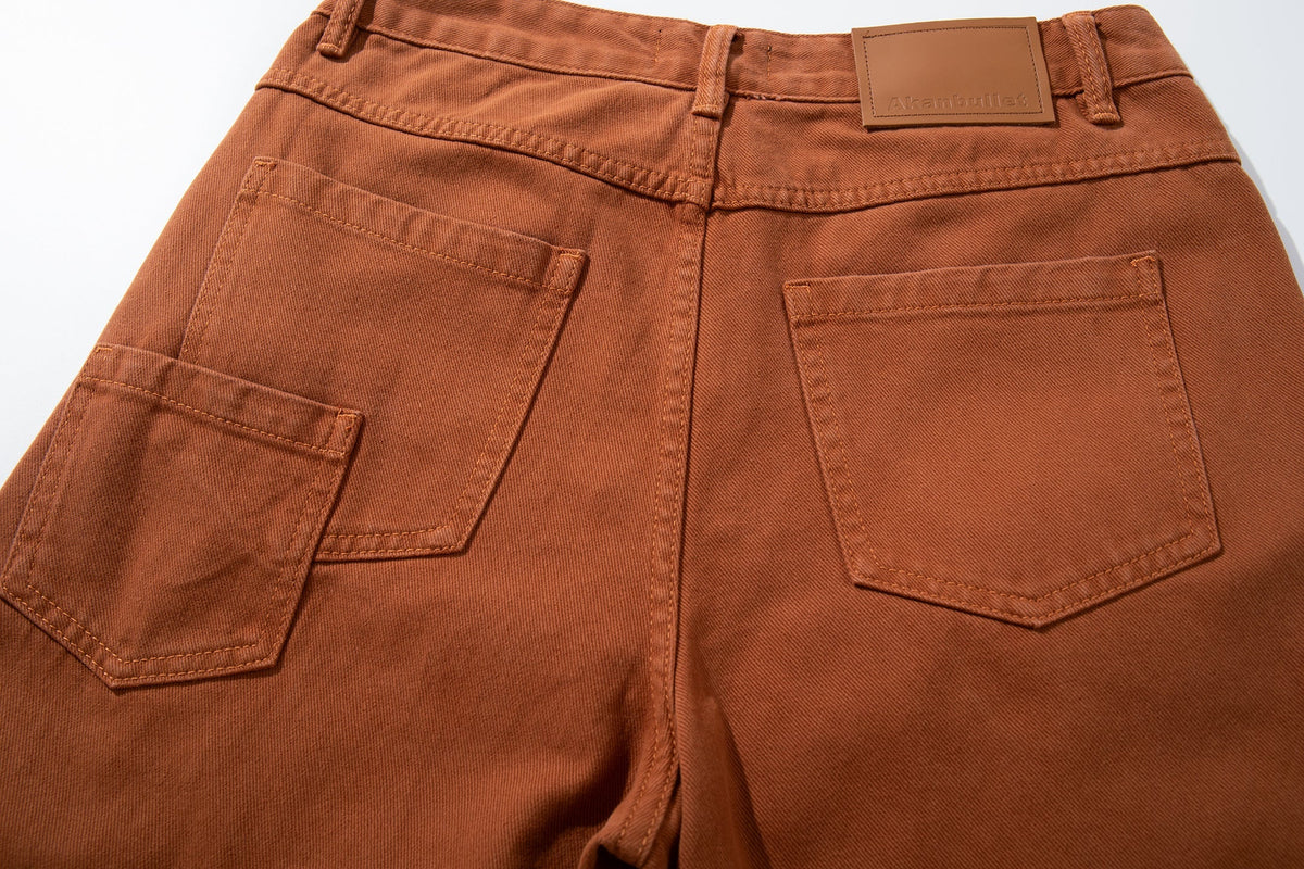 Calça Jeans Wide-Leg com Recortes Curvos Madxmarx