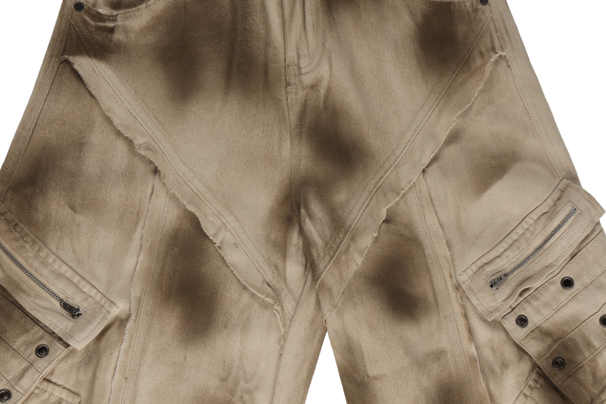 Pantalon cargo style tonneau vieilli Madxmarx