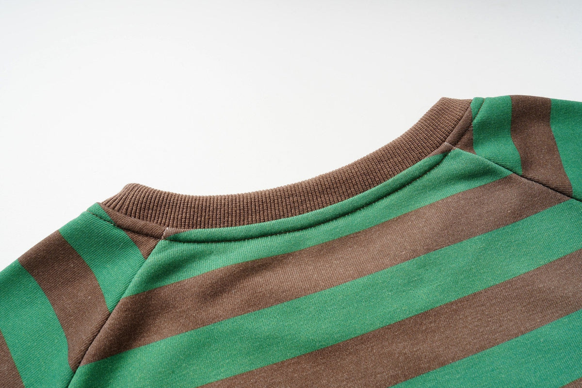 Madxmarx Alive Striped Graphic Sweatshirt