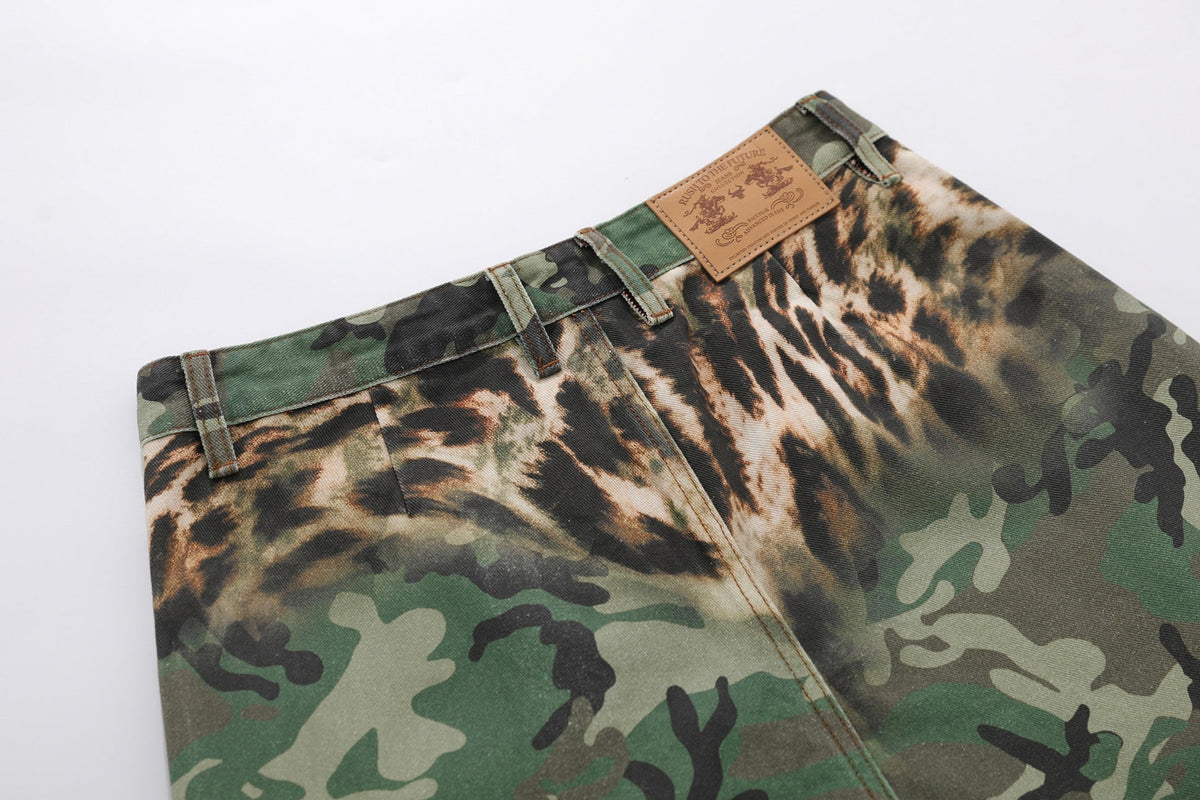 Madxmarx Leopard Camo Cargo Pants