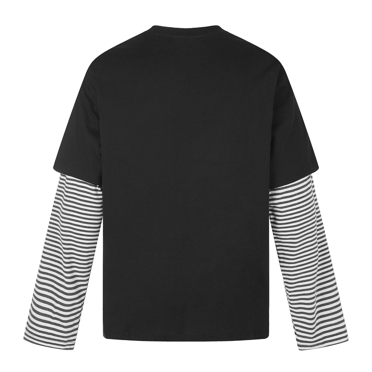Madxmarx Layered Striped Long Sleeve T-Shirt