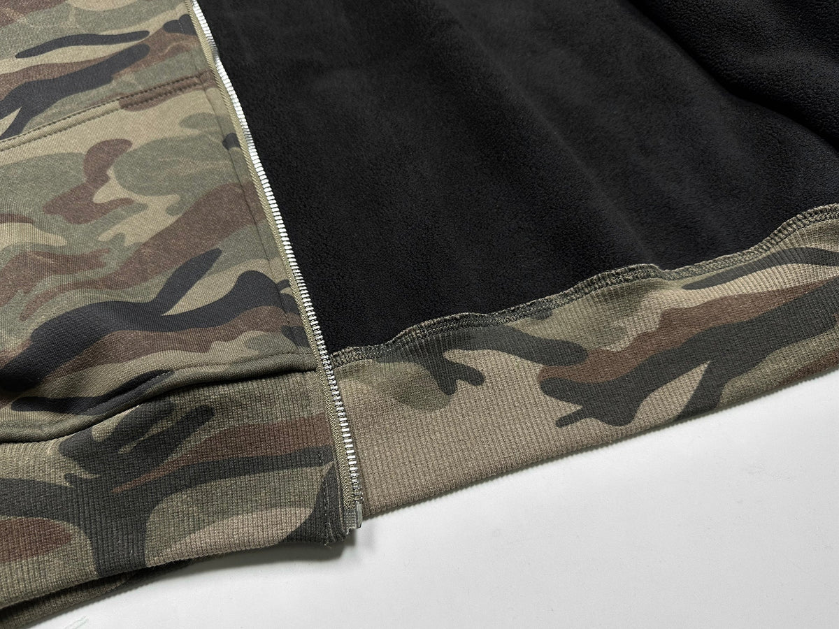 Madxmarx Camo Varsity Zip Hoodie